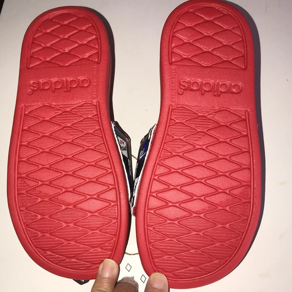 NWT Boy’s Adidas Adilette Spider-Man Slides